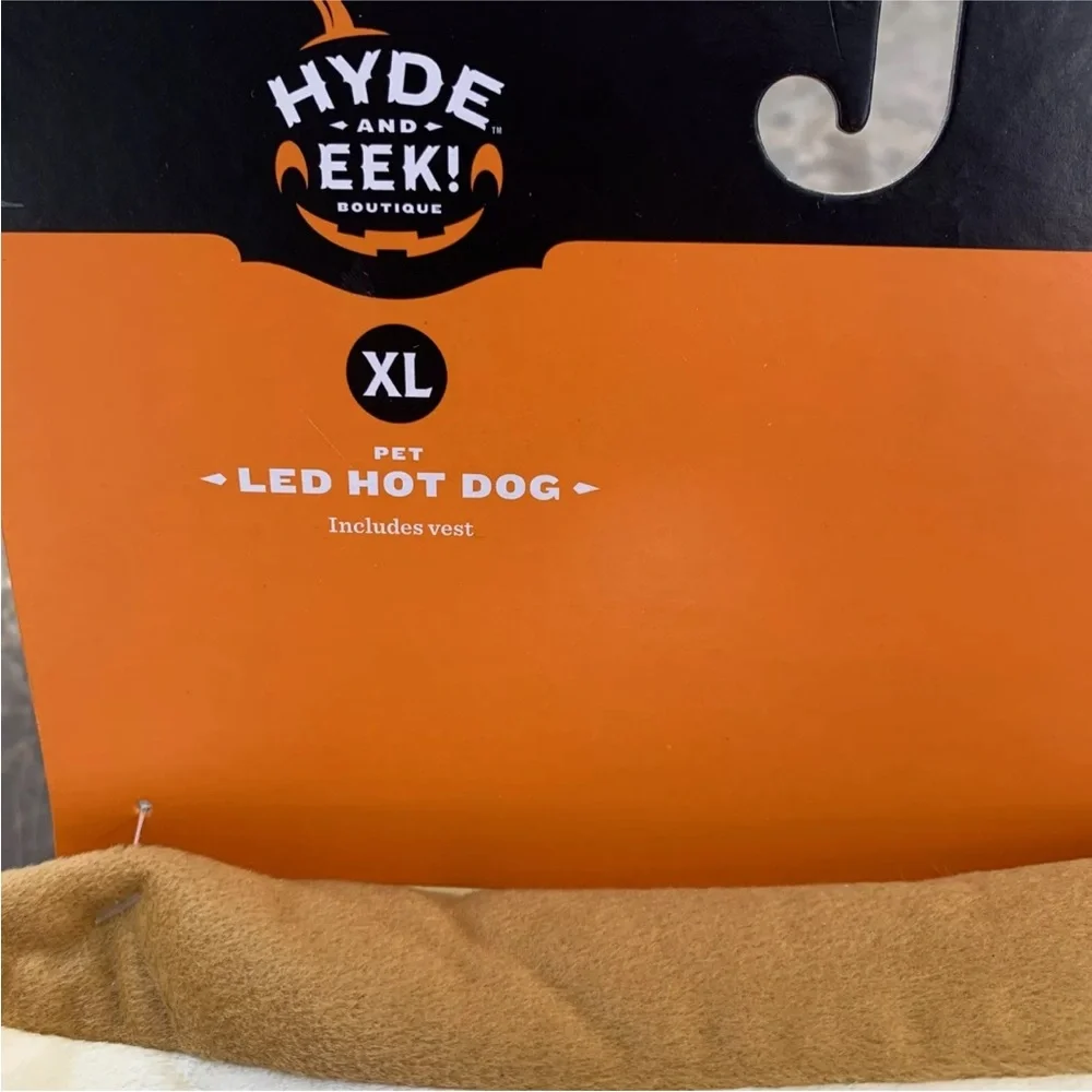Target LED Light Up Plush Stuffed Hotdog Dog Halloween Costume XL HYDE and EEK!